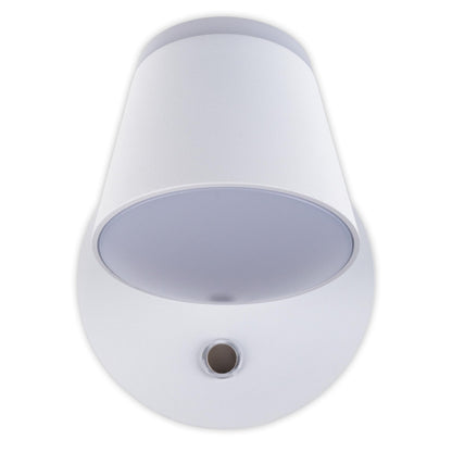 Akku-/Wandleuchte "TONDO" magnetisch weiß