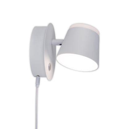 Akku-/Wandleuchte "TONDO" magnetisch weiß
