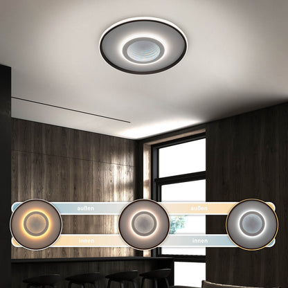 LED / CCT Deckenleuchte 3D-Effekt "REDONA" Ø: 50cm