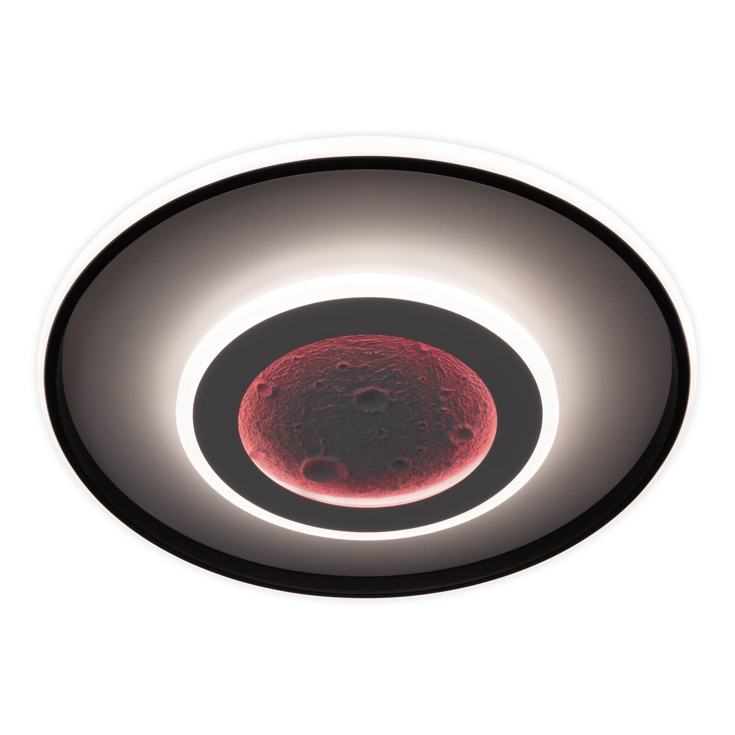 LED / CCT / RGB Deckenleuchte "LIVANA" inkl. Mondstruktur Ø: 50 cm