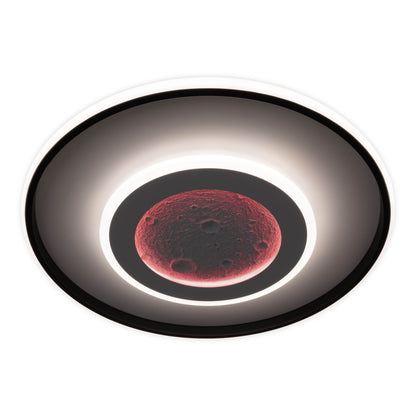 LED / CCT / RGB Deckenleuchte "LIVANA" inkl. Mondstruktur Ø: 50 cm