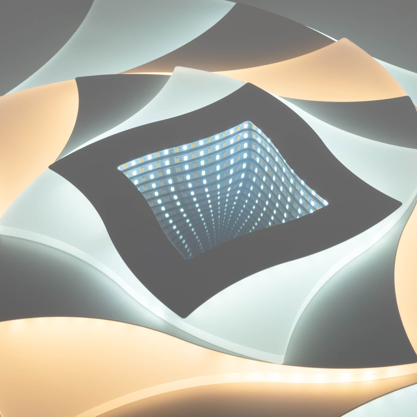 LED / CCT Deckenleuchte "LIORA" 3D-Effekt L/B: 48cm