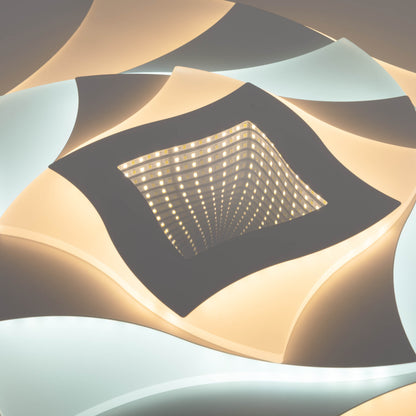 LED / CCT Deckenleuchte "LIORA" 3D-Effekt L/B: 48cm