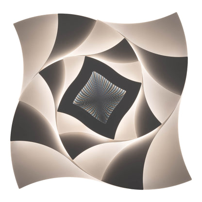 LED / CCT Deckenleuchte "LIORA" 3D-Effekt L/B: 48cm