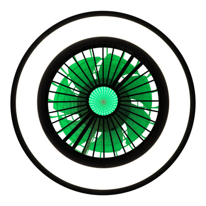 LED CCT / RGB Deckenleuchte "ARIOSO" inkl. Ventilator Ø: 54cm