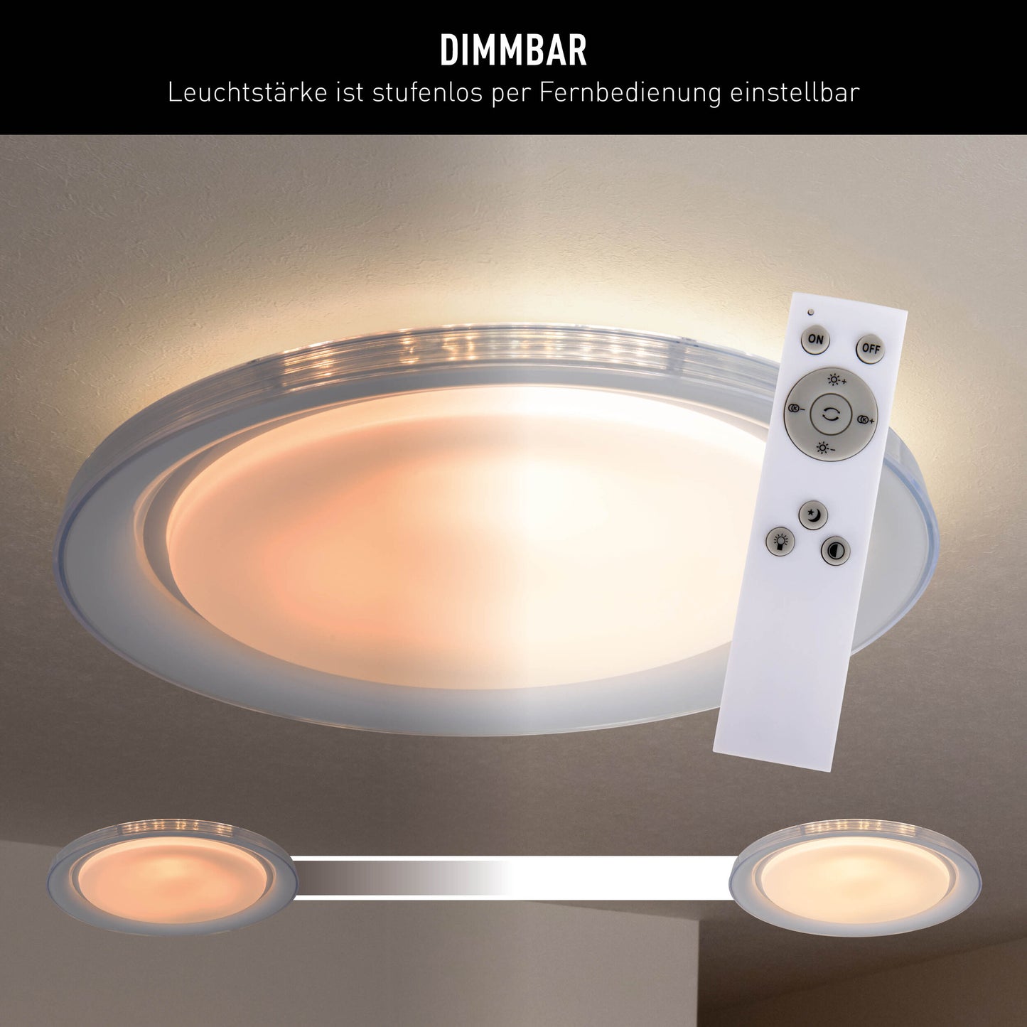 LED / CCT Deckenleuchte "CLAIRE" Ø: 50,5cm
