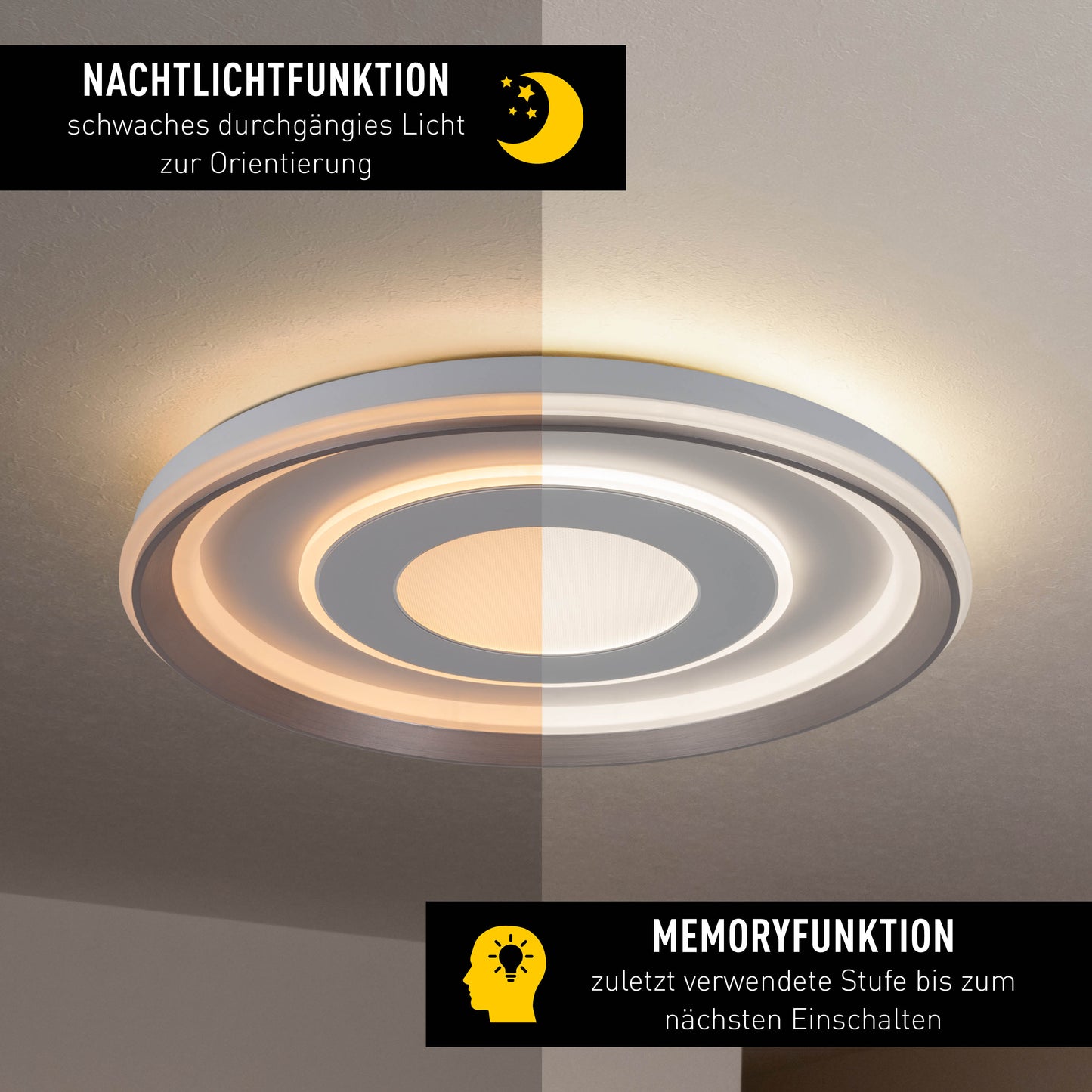 LED / CCT Deckenleuchte "DOIRA" Ø: 50cm