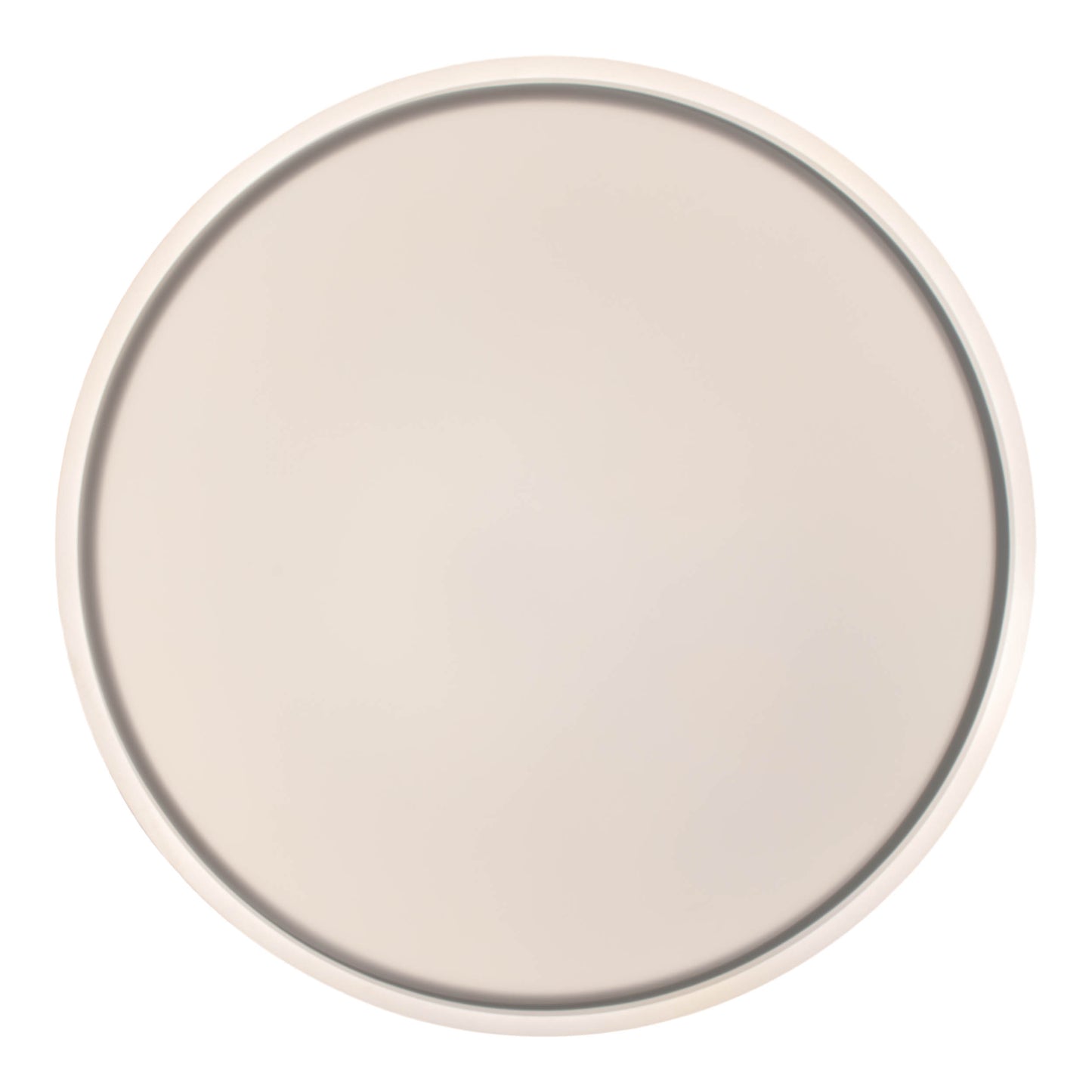 Deckenleuchten - LED / CCT Deckenleuchte "LOLA" Ø: 50cm / weiß/braun, Deckenlampe im Modern Style, aus Metall und Kunststoff in weiß, 9 cm hoch, Ø 50 cm, inkl. LED  dimmbar  CCT-Wechsler  Nachtlichtfunktion  Fernbedienung