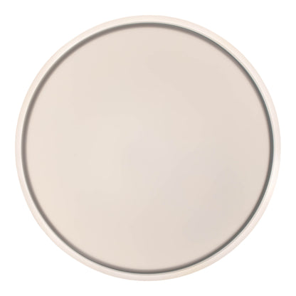 Deckenleuchten - LED / CCT Deckenleuchte "LOLA" Ø: 50cm / weiß/braun, Deckenlampe im Modern Style, aus Metall und Kunststoff in weiß, 9 cm hoch, Ø 50 cm, inkl. LED  dimmbar  CCT-Wechsler  Nachtlichtfunktion  Fernbedienung