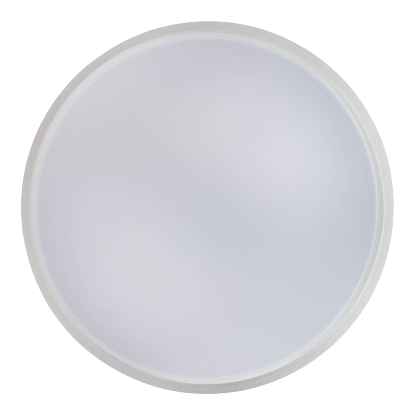 Deckenleuchten - LED / CCT Deckenleuchte "LOLA" Ø: 50cm / weiß/braun, Deckenlampe im Modern Style, aus Metall und Kunststoff in weiß, 9 cm hoch, Ø 50 cm, inkl. LED  dimmbar  CCT-Wechsler  Nachtlichtfunktion  Fernbedienung