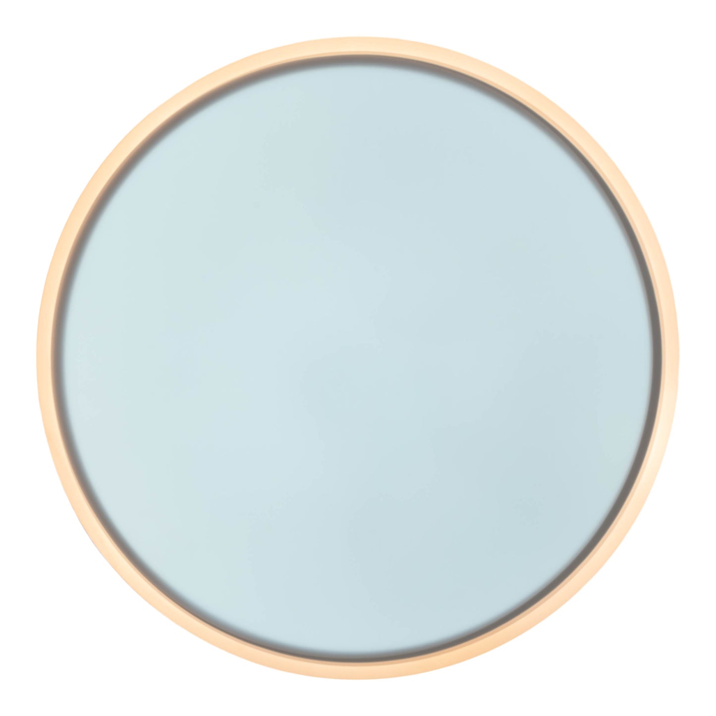 Deckenleuchten - LED / CCT Deckenleuchte "LOLA" Ø: 50cm / weiß/braun, Deckenlampe im Modern Style, aus Metall und Kunststoff in weiß, 9 cm hoch, Ø 50 cm, inkl. LED  dimmbar  CCT-Wechsler  Nachtlichtfunktion  Fernbedienung