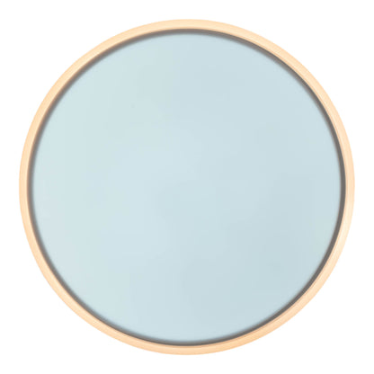 Deckenleuchten - LED / CCT Deckenleuchte "LOLA" Ø: 50cm / weiß/braun, Deckenlampe im Modern Style, aus Metall und Kunststoff in weiß, 9 cm hoch, Ø 50 cm, inkl. LED  dimmbar  CCT-Wechsler  Nachtlichtfunktion  Fernbedienung