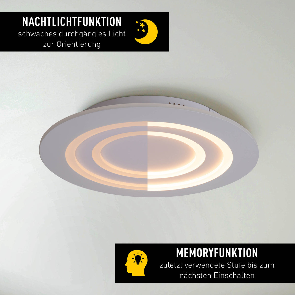 LED /CCT/RGB Deckenleuchte "MIREL" Ø: 50cm