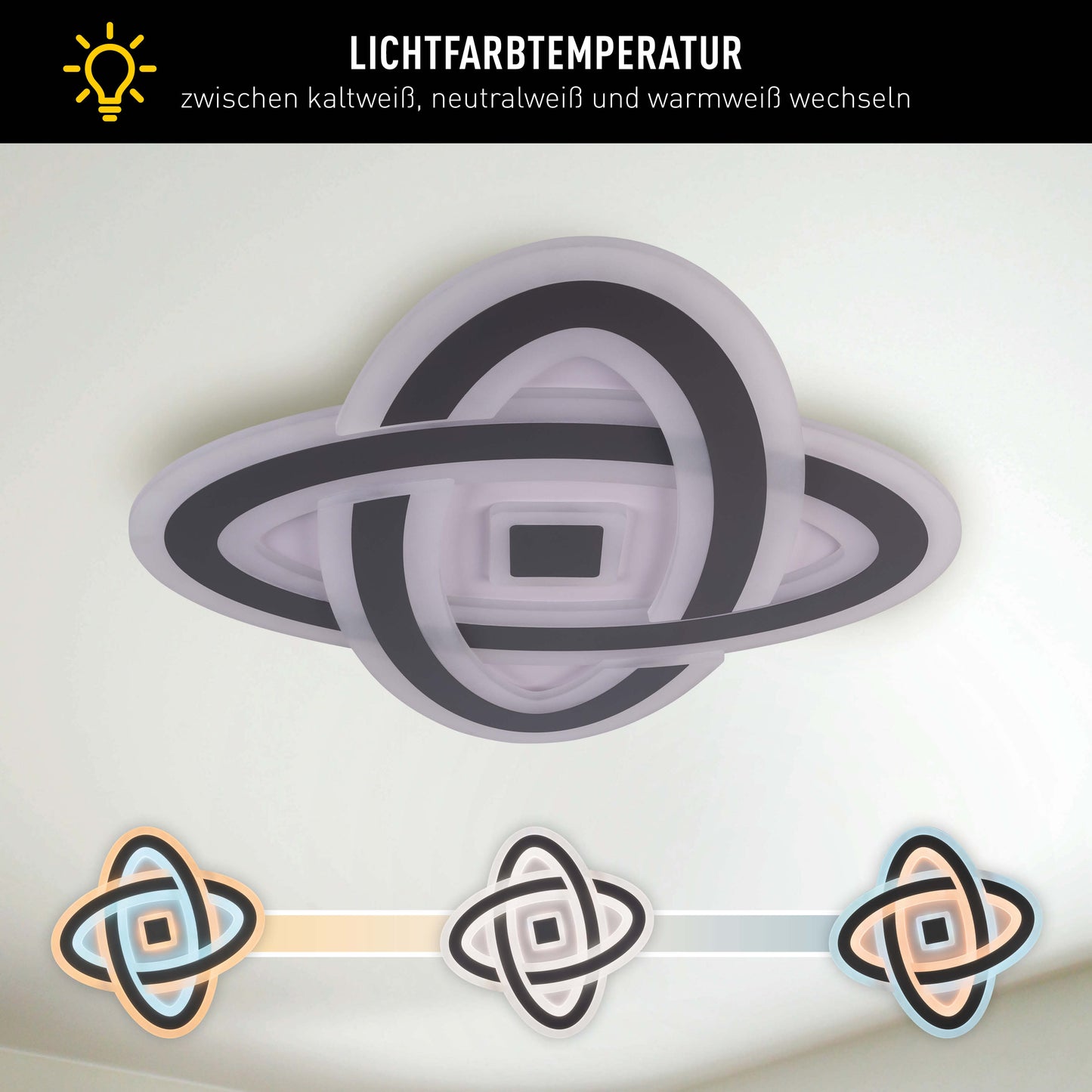 LED / CCT Deckenleuchte "MILLA" Ø: 48cm