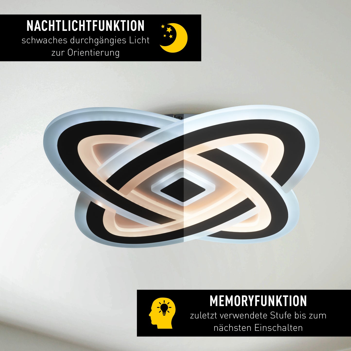 LED / CCT Deckenleuchte "MILLA" Ø: 48cm