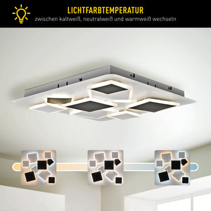 LED / CCT Deckenleuchte "VINCENT" L/B: 46,8cm