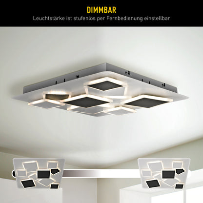 LED / CCT Deckenleuchte "VINCENT" L/B: 46,8cm