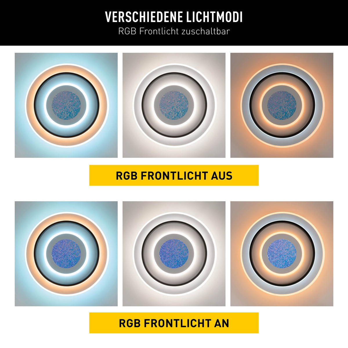 LED / RGB / CCT Deckenleuchte "STELIOS" Ø: 45cm