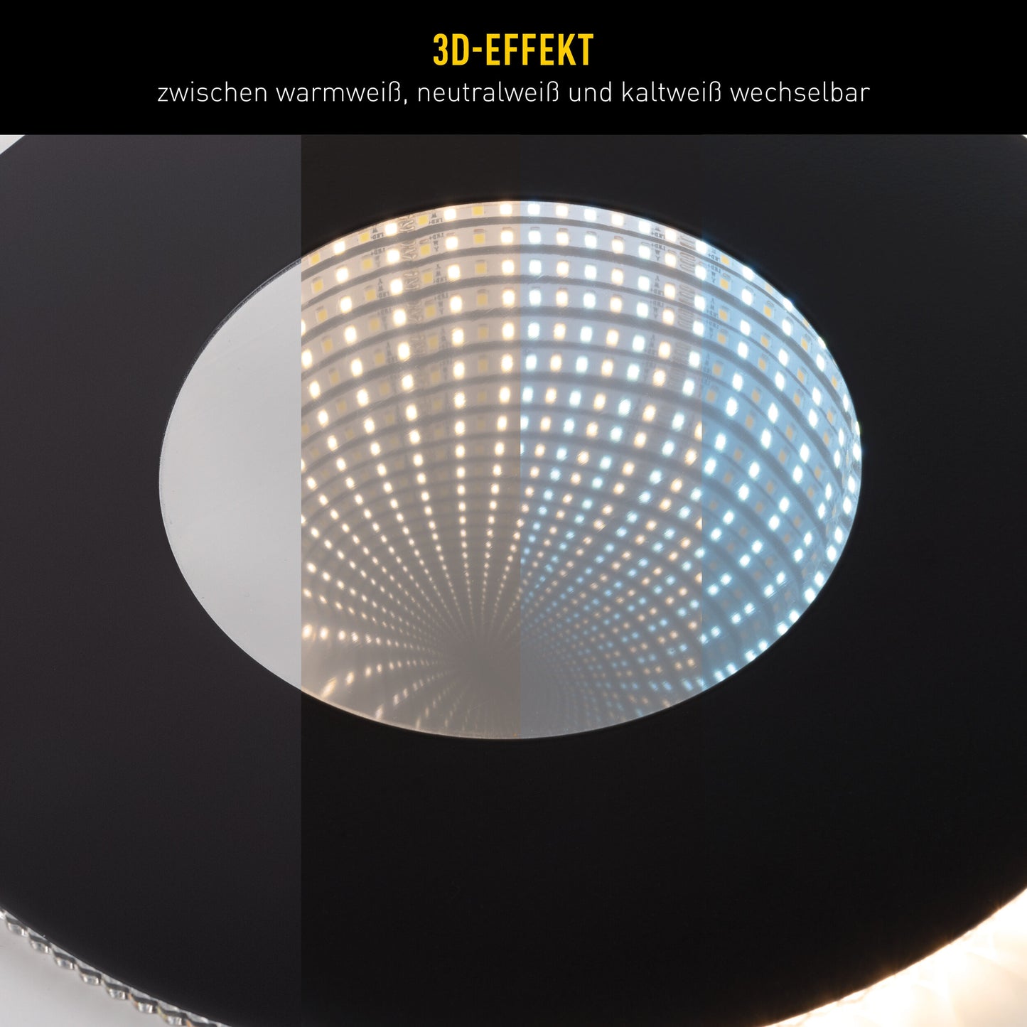 LED / CCT Deckenleuchte "EVA" Ø: 49cm
