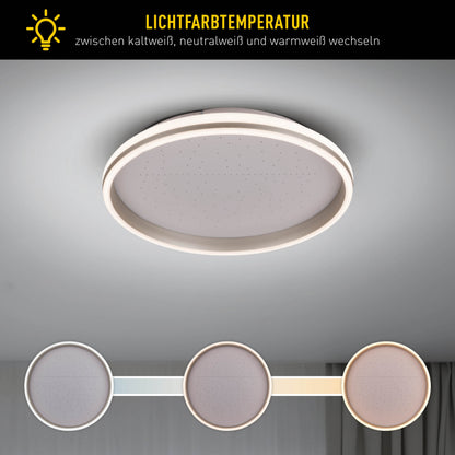 LED / CCT Deckenleuchte "METEOR" inkl. Meteorlicht Ø: 47,2cm