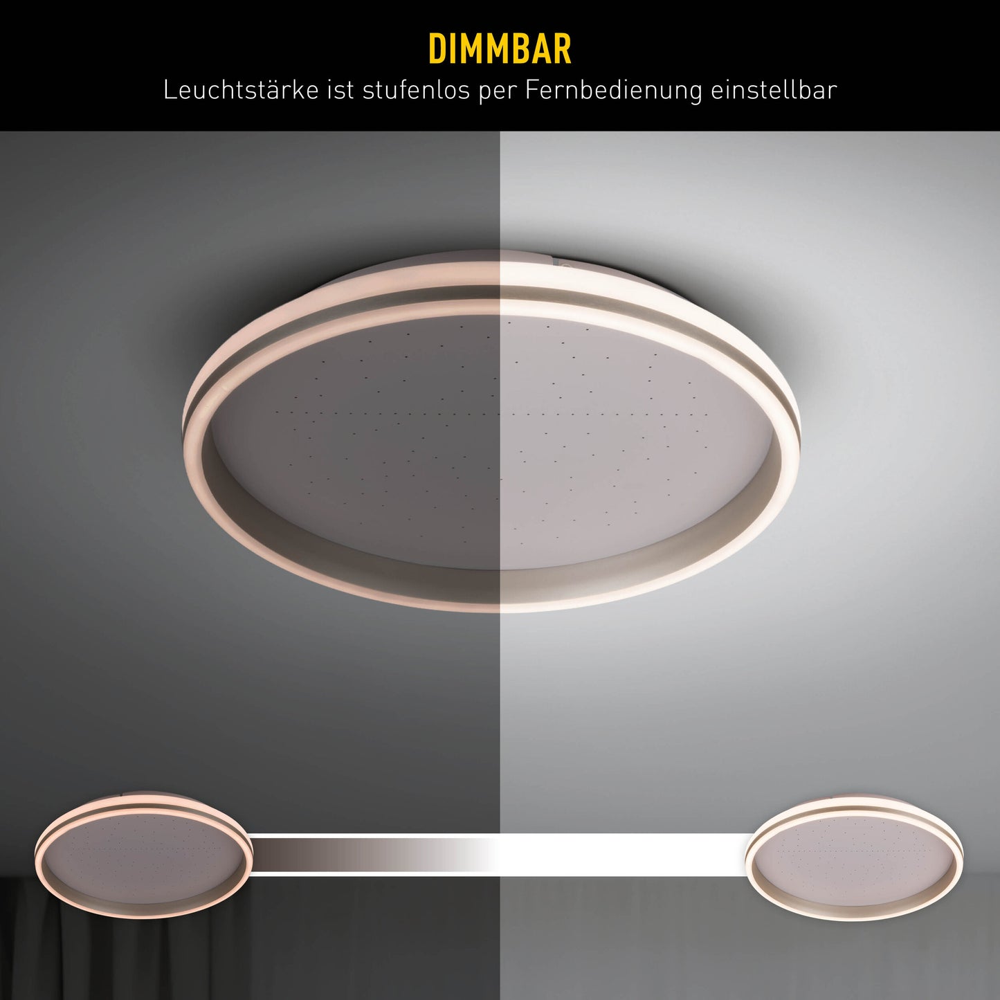 LED / CCT Deckenleuchte "METEOR" inkl. Meteorlicht Ø: 47,2cm