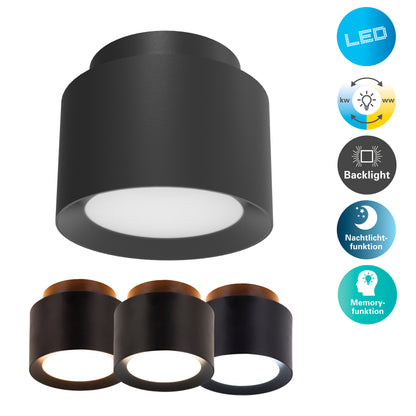 LED / CCT Spot "TRIMES" Ø: 14cm schwarz