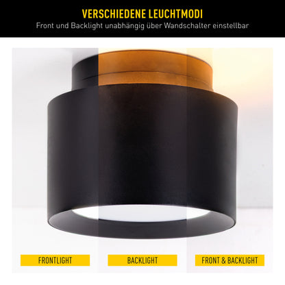 LED / CCT Spot "TRIMES" Ø: 14cm schwarz