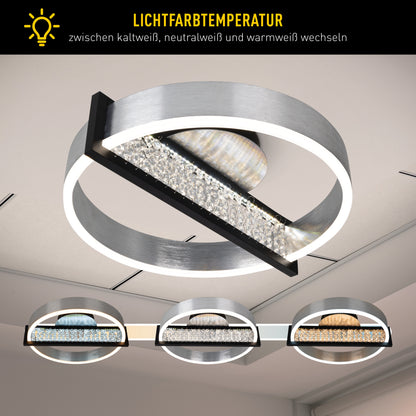 LED Deckenleuchte "YVARIS" Inkl. Nachtlichtfunktion L: 53,2cm