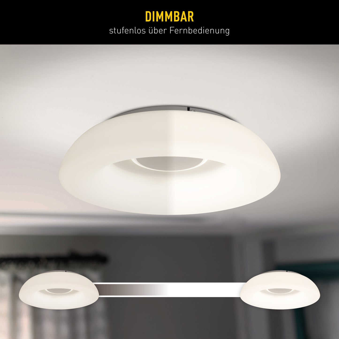 LED / CCT Deckenleuchte "KARIM" Ø: 48cm weiß