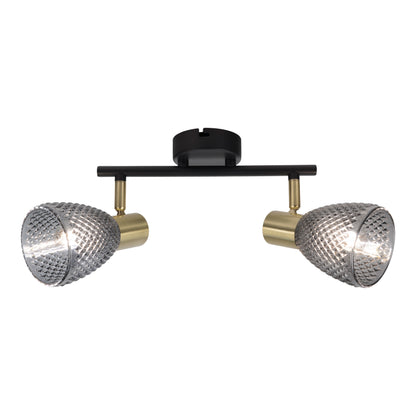 2er Spot Wand-/Deckenleuchte "LINDITA" L: 34,5cm
