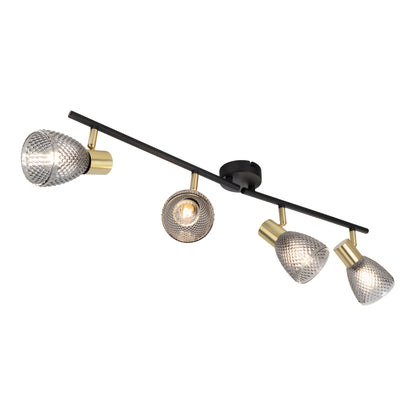 4er Spot Wand-/Deckenleuchte "LINDITA" L: 76cm