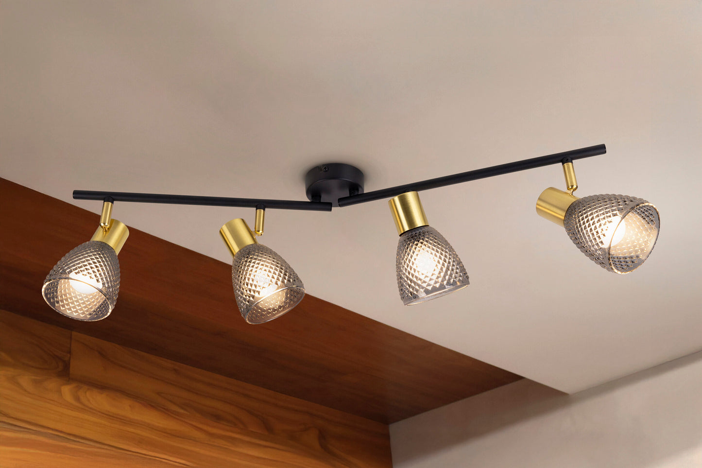 4er Spot Wand-/Deckenleuchte "LINDITA" L: 76cm