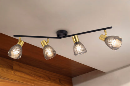 4er Spot Wand-/Deckenleuchte "LINDITA" L: 76cm