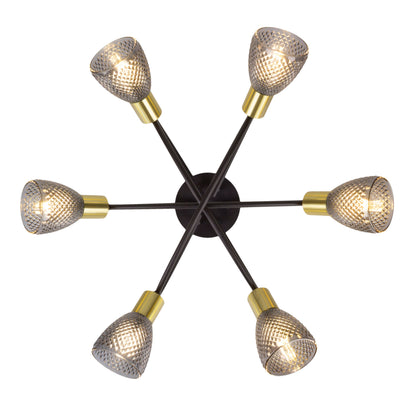 6er Spot Deckenleuchte "LINDITA" Ø: 59cm