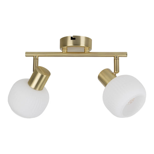 2er Spot Wand-/Deckenleuchte "LEARTA" L: 25cm