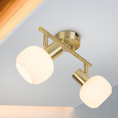 2er Spot Wand-/Deckenleuchte "LEARTA" L: 25cm