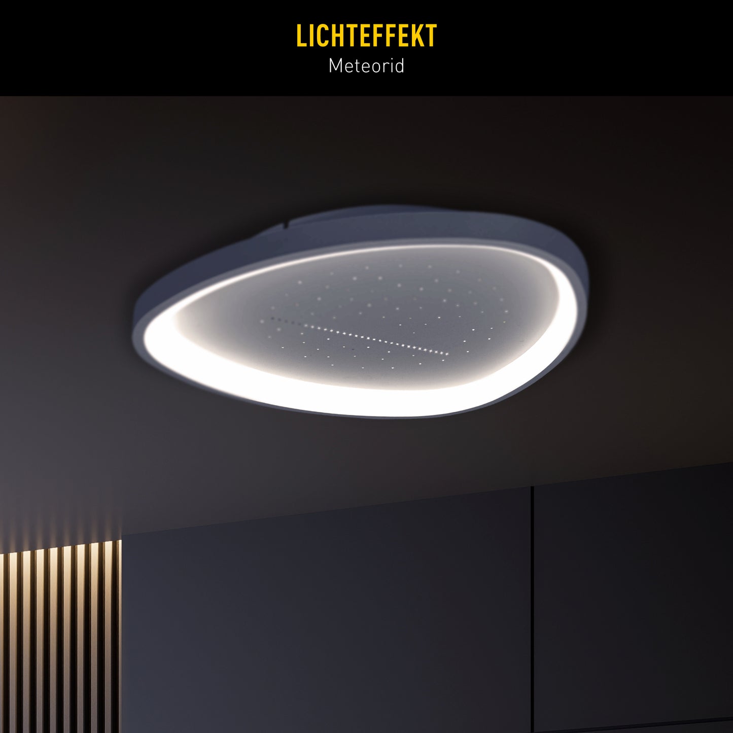 LED / CCT Deckenleuchte "ARGESA" Inkl. Meteor-Licht L/B: 42cm