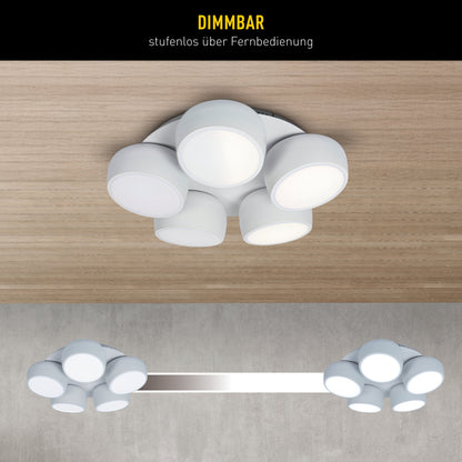 5er LED / CCT Deckenleuchte "ELIORA" Ø: 60cm