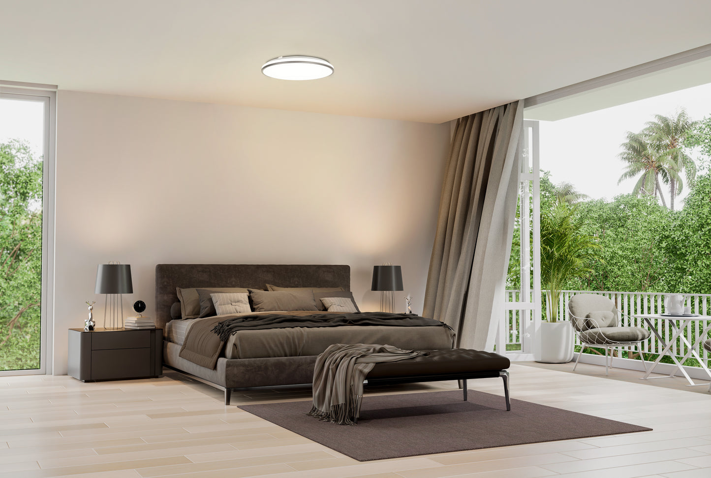 LED Deckenleuchte "TIFLIS" Ø: 38,3cm IP54