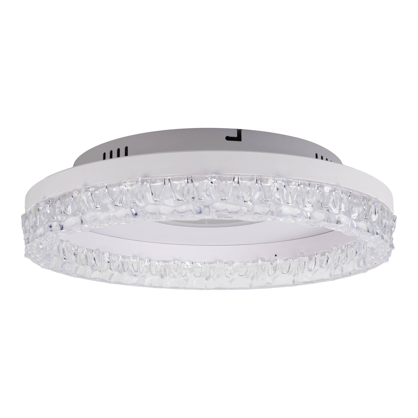 LED / CCT Deckenleuchte "GLACIRA" Ø: 40cm weiß