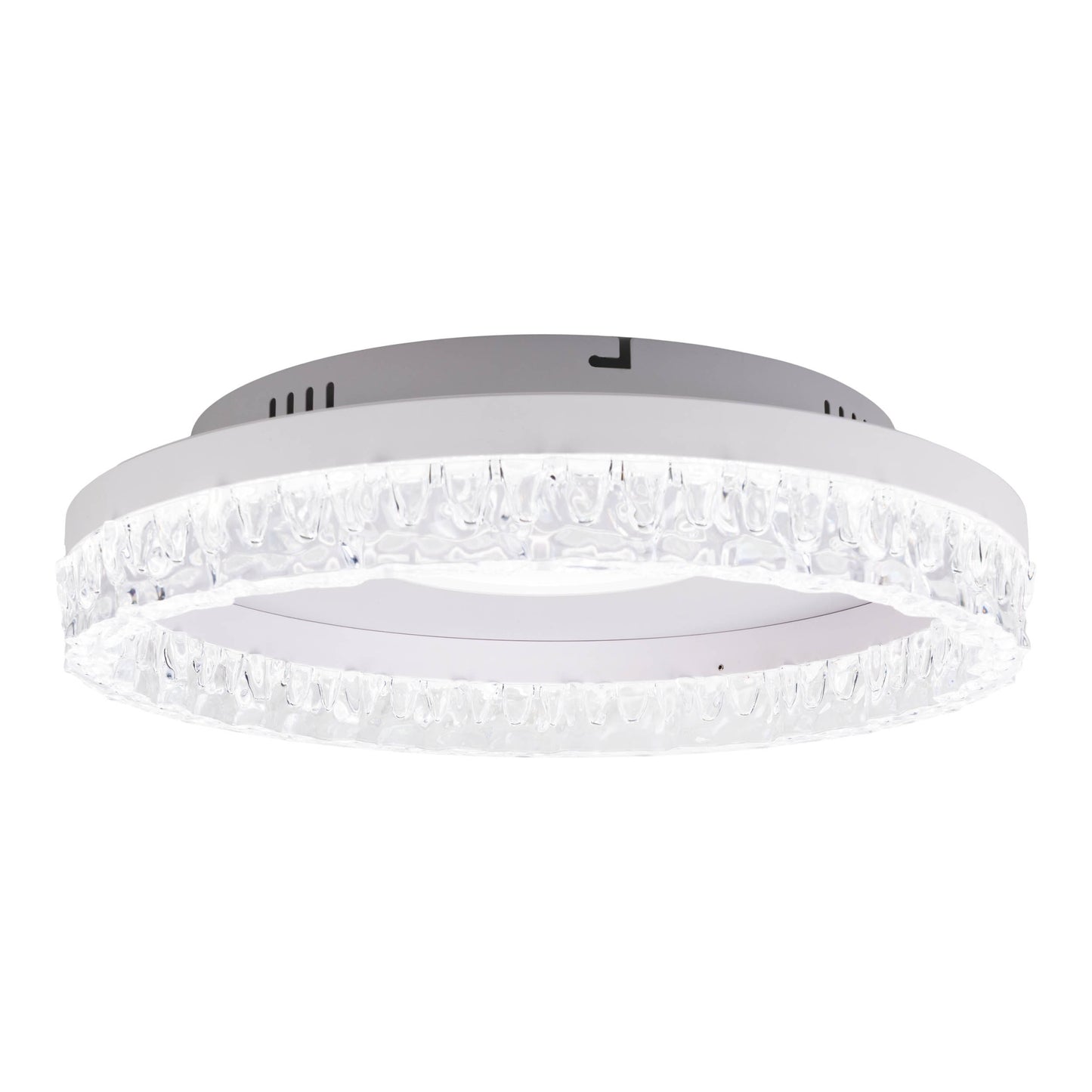 LED / CCT Deckenleuchte "GLACIRA" Ø: 40cm weiß
