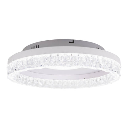 LED / CCT Deckenleuchte "GLACIRA" Ø: 40cm weiß
