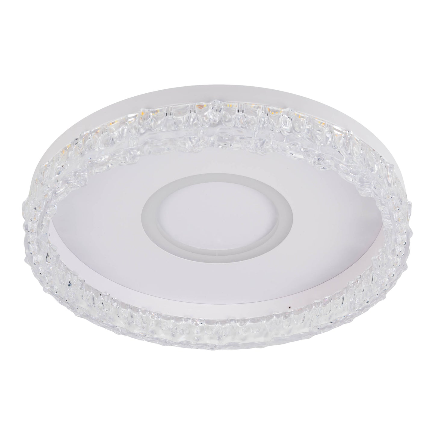 LED / CCT Deckenleuchte "GLACIRA" Ø: 40cm weiß