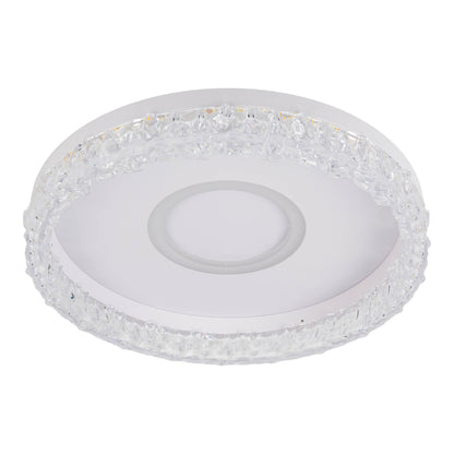 LED / CCT Deckenleuchte "GLACIRA" Ø: 40cm weiß