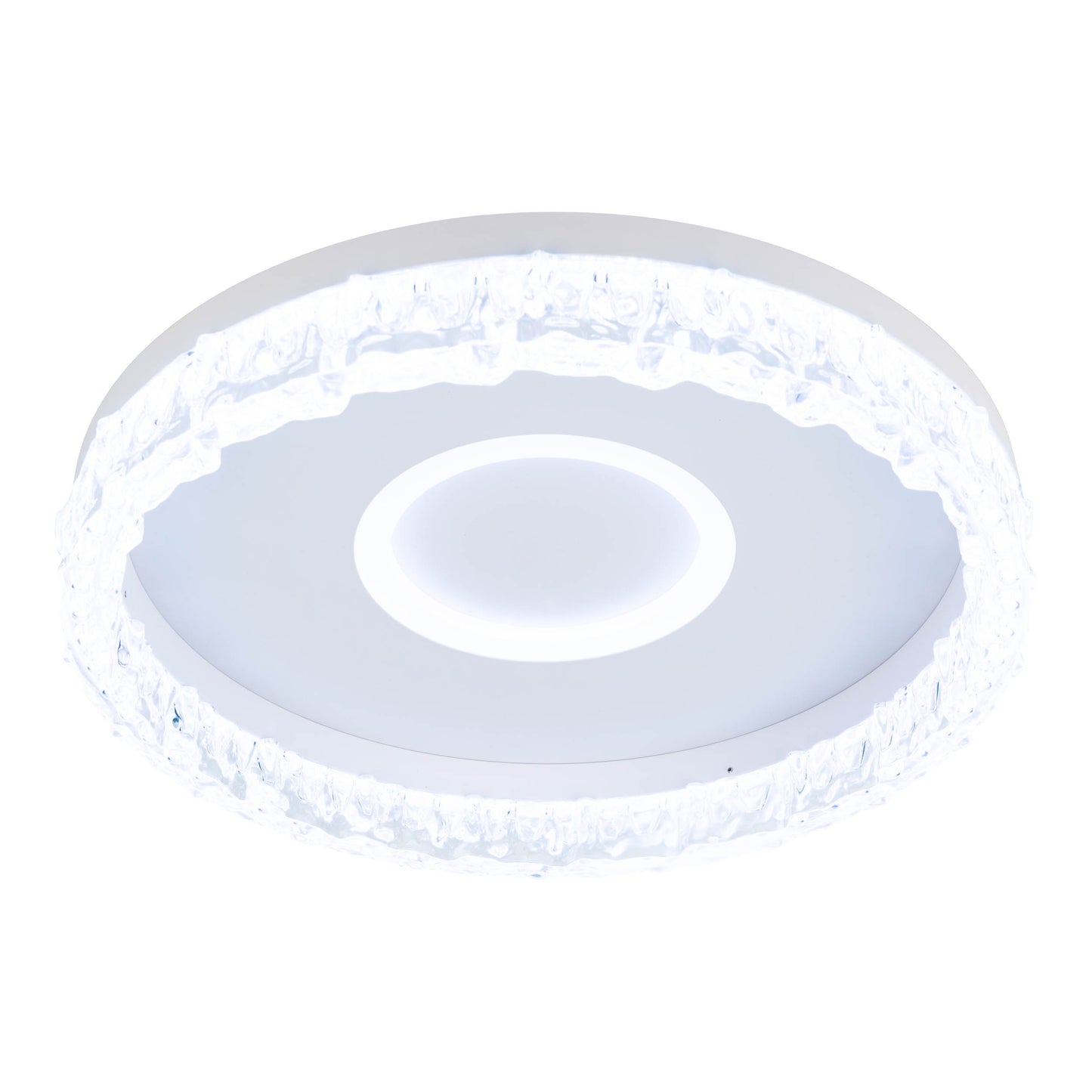 LED / CCT Deckenleuchte "GLACIRA" Ø: 40cm weiß
