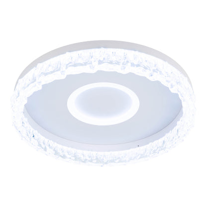 LED / CCT Deckenleuchte "GLACIRA" Ø: 40cm weiß