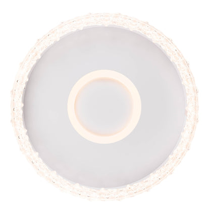 LED / CCT Deckenleuchte "GLACIRA" Ø: 40cm weiß