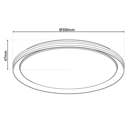 LED / CCT Deckenleuchte "LIEBENZELL" Ø: 50cm