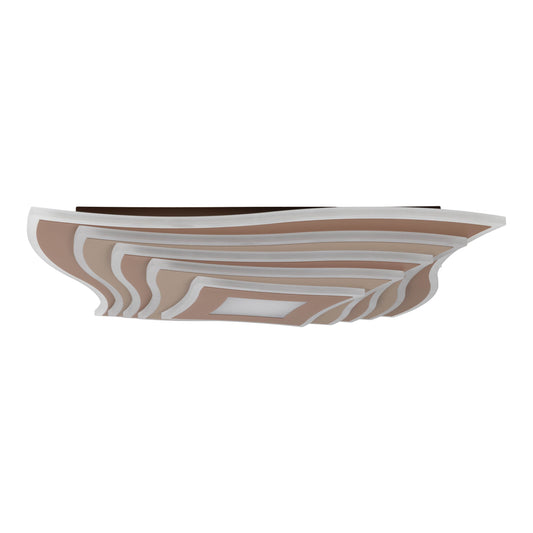 LED / CCT Deckenleuchte "FEVORIA" L/B: 50cm braun