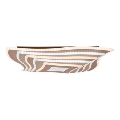 LED / CCT Deckenleuchte "FEVORIA" L/B: 50cm braun